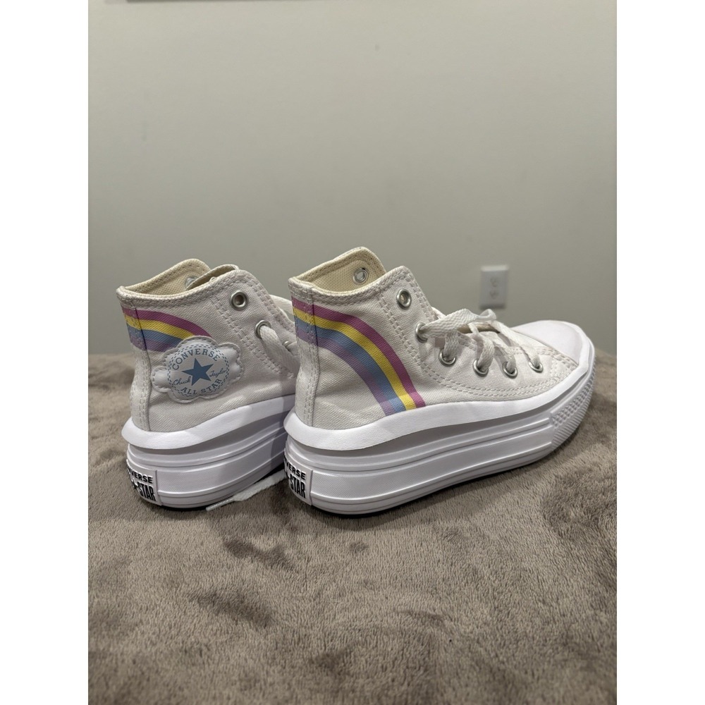 Converse Chuck Taylor All Star Move Platform Girls Sz 11 Rainbow A04344C